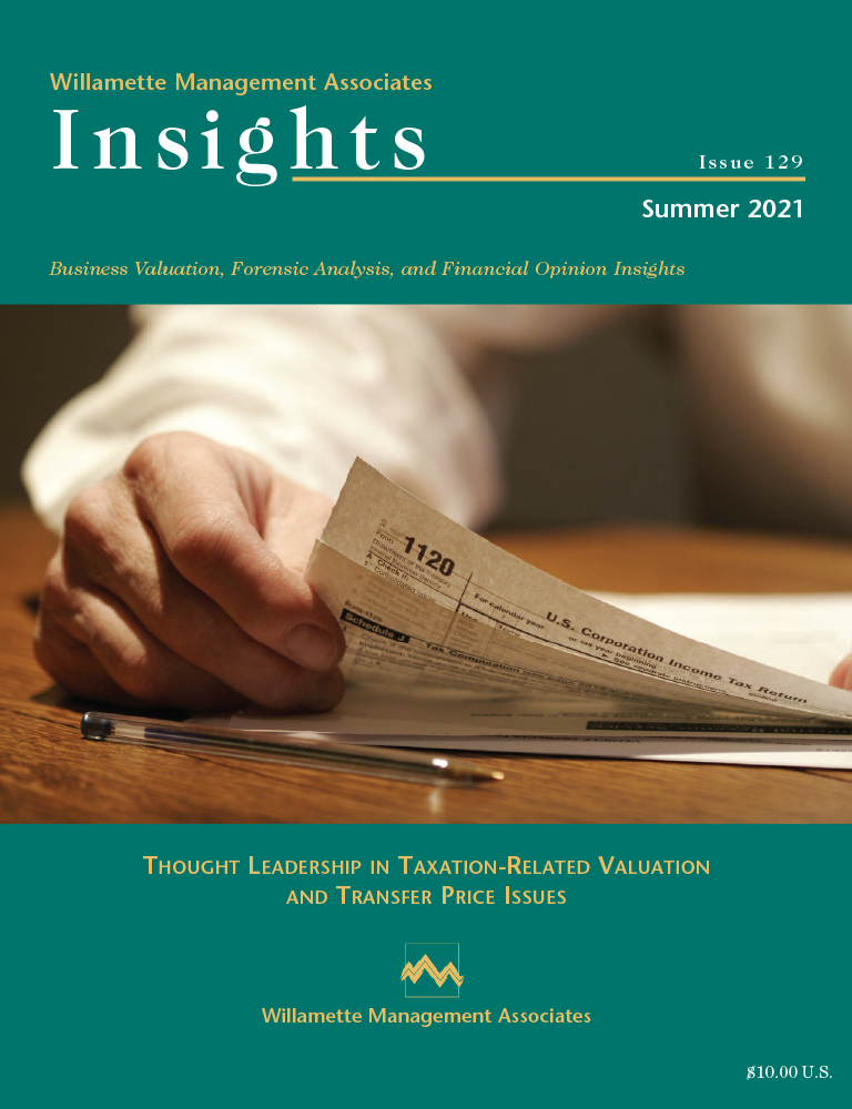 Willamette Management Associates Summer 2021 Insights cover page