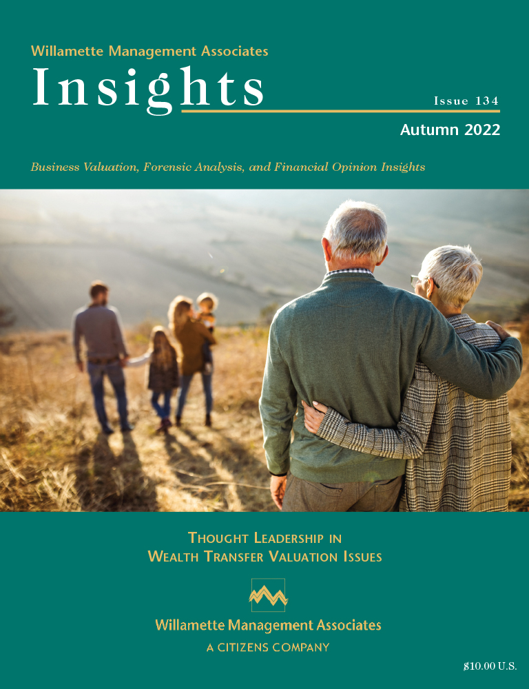 Willamette Management Associates Autumn 2022 Insights cover page