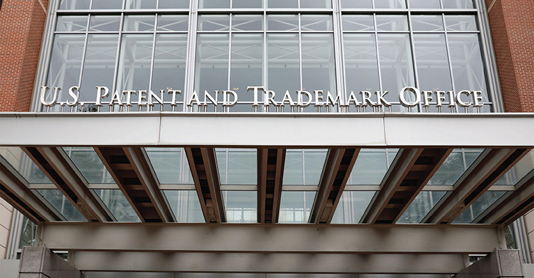 Entrance of the U.S. Patent and Trademark Office building