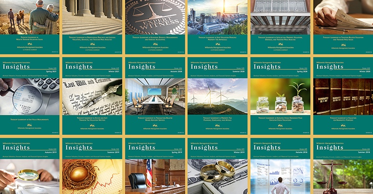 Collage of Willamette Insights cover pages