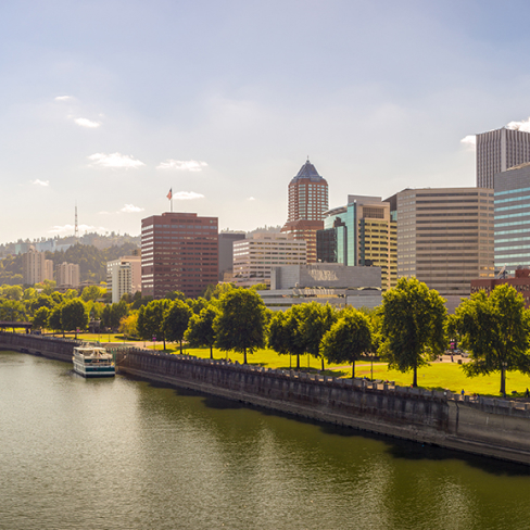 Waterfront in Portland, Oregon